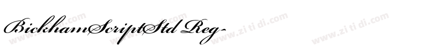 BickhamScriptStd Reg字体转换 BickhamScriptStd Reg字体转换